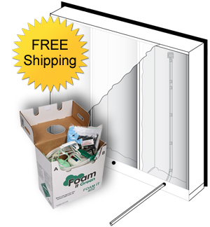 drop fill spray foam insulation kit