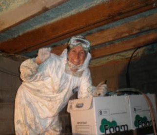 DIY spray foam insulation customer